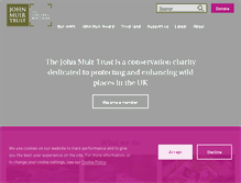 Tablet Screenshot of johnmuirtrust.org